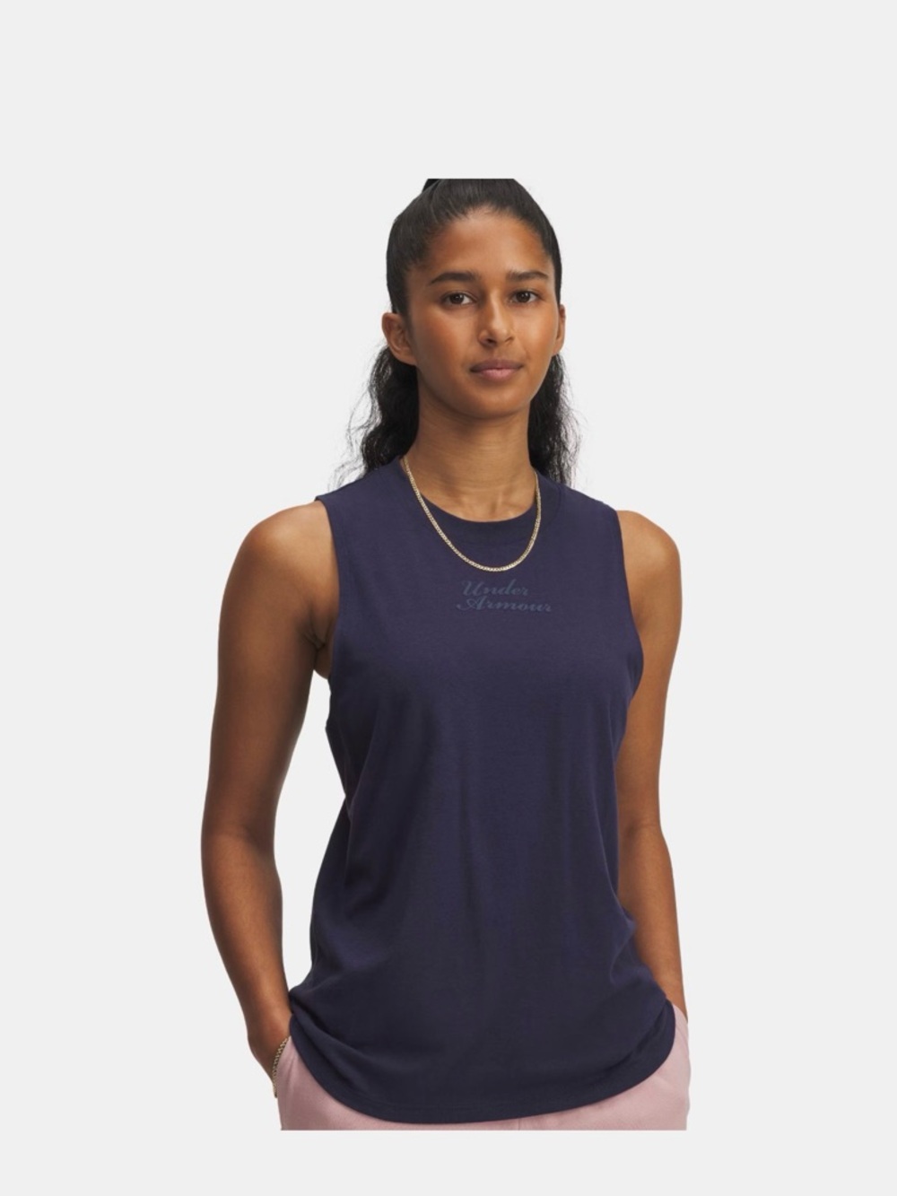 Under Armour Women's Navy Sleeveless Performance Tank
